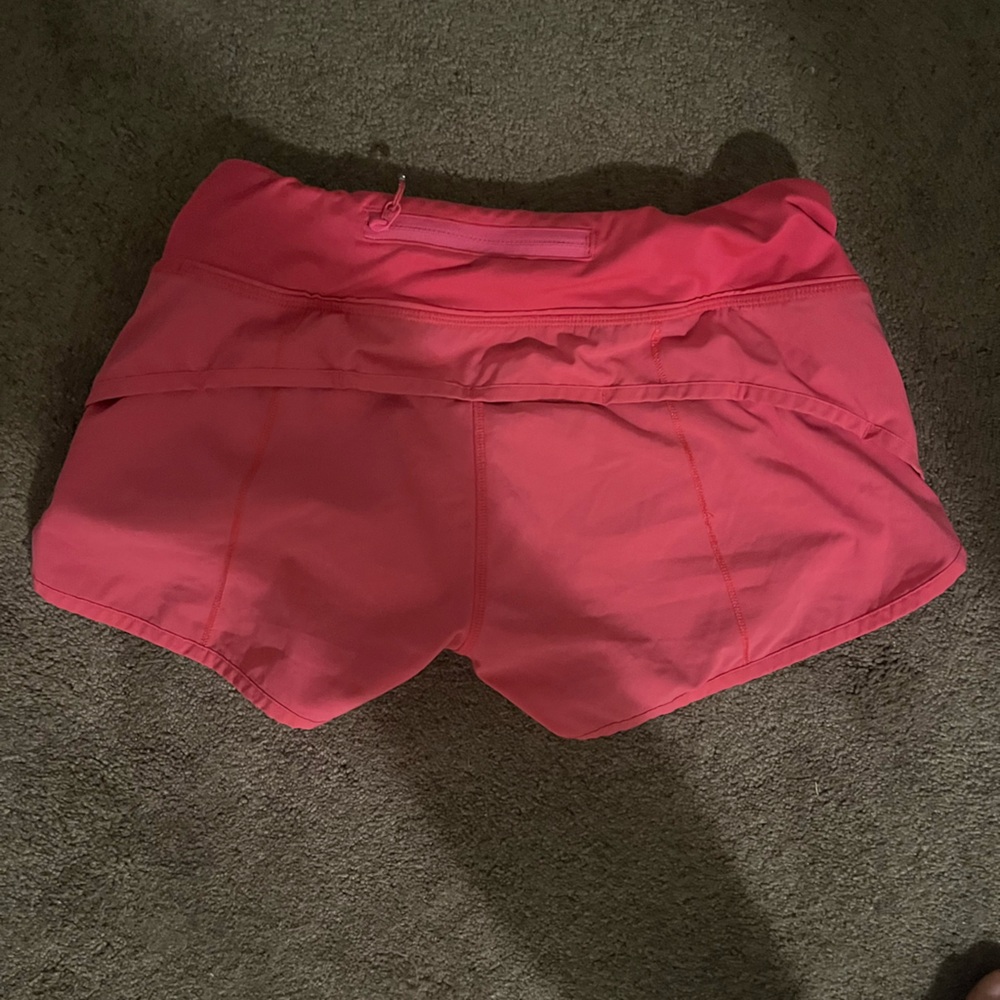 Discontinued pink lululemon shorts